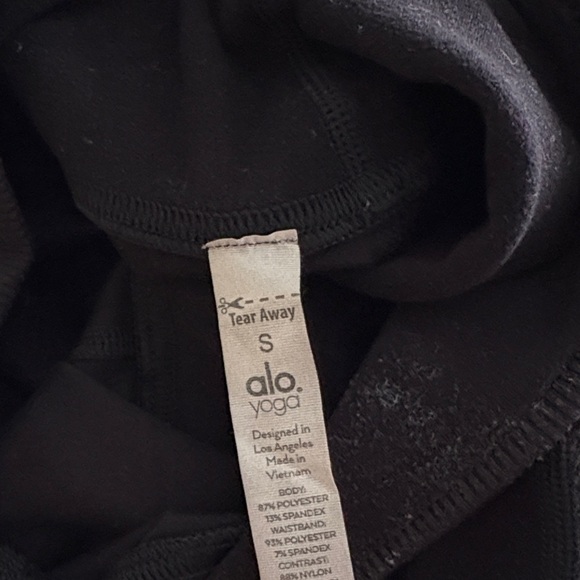 Alo Black and Gray Colorblock Leggings - Picture 3 of 3